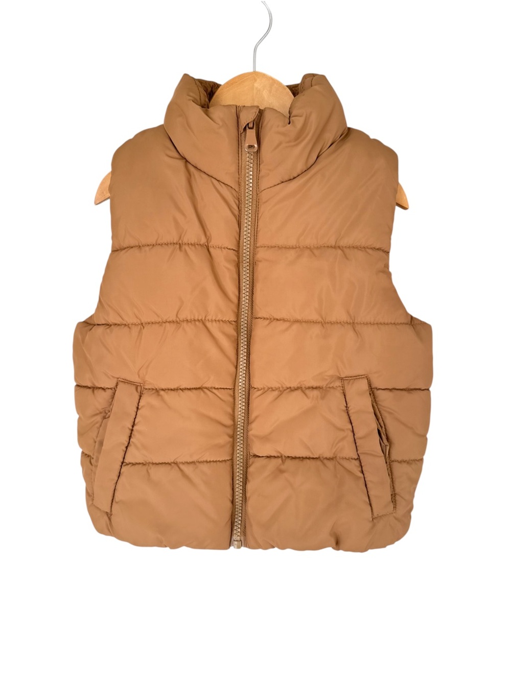H&M Kids Tan Puffer Vest 3/4T